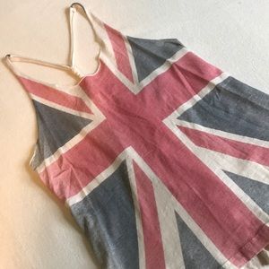 Forever 21 Union Jack muscle tank top
